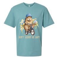 Capybara Dont Worry Be Capy Sueded Cloud Jersey T-Shirt
