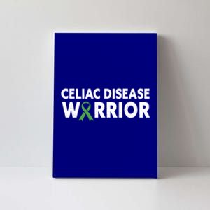 Celiac Disease Warrior Awareness Month Light Green Ribbon Gift Canvas