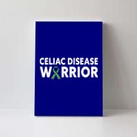 Celiac Disease Warrior Awareness Month Light Green Ribbon Gift Canvas