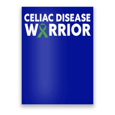 Celiac Disease Warrior Awareness Month Light Green Ribbon Gift Poster