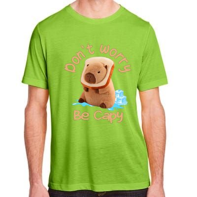 Capybara Dont Worry Be Capy Distressed Capybara Lovers Cute Animal Gift Adult ChromaSoft Performance T-Shirt