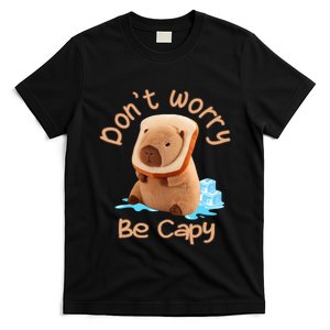 Capybara Dont Worry Be Capy Distressed Capybara Lovers Cute Animal Gift T-Shirt