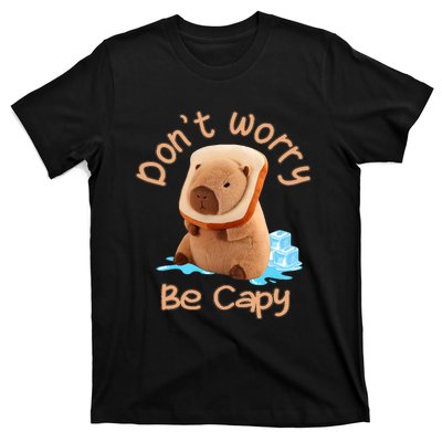 Capybara Dont Worry Be Capy Distressed Capybara Lovers Cute Animal Gift T-Shirt