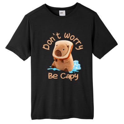 Capybara Dont Worry Be Capy Distressed Capybara Lovers Cute Animal Gift Tall Fusion ChromaSoft Performance T-Shirt