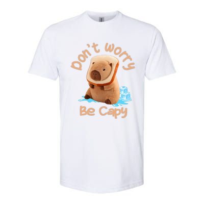 Capybara Dont Worry Be Capy Distressed Capybara Lovers Cute Animal Gift Softstyle CVC T-Shirt