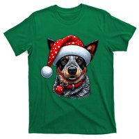 Cattle Dog With Santa Hat T-Shirt