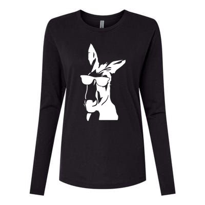 Cool Donkey With Sunglasses For Men Women Kids Boys Girls Gift Womens Cotton Relaxed Long Sleeve T-Shirt