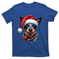 Cattle Dog With Santa Hat T-Shirt