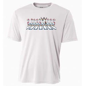 Christmas Ducks Walking Street Xmas Holiday Season Cooling Performance Crew T-Shirt