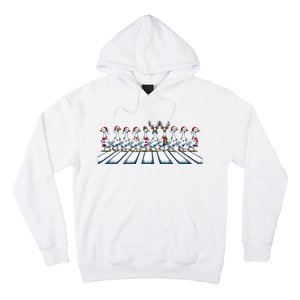 Christmas Ducks Walking Street Xmas Holiday Season Hoodie