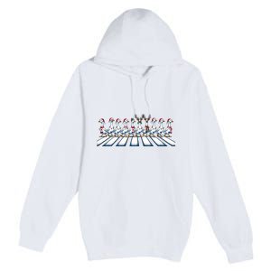 Christmas Ducks Walking Street Xmas Holiday Season Premium Pullover Hoodie