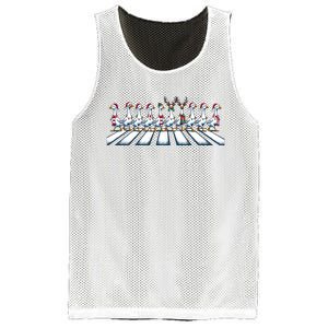 Christmas Ducks Walking Street Xmas Holiday Season Mesh Reversible Basketball Jersey Tank