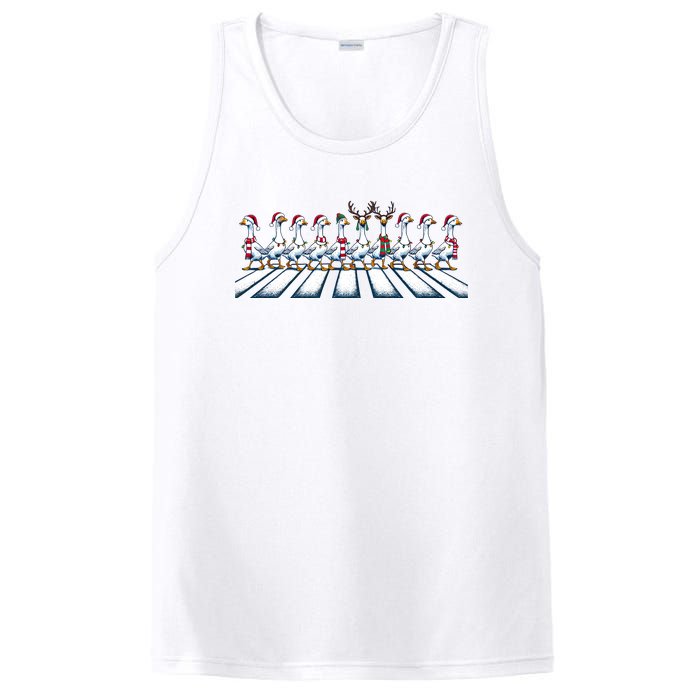 Christmas Ducks Walking Street Xmas Holiday Season PosiCharge Competitor Tank