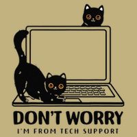 Cat DonT Worry IM From Tech Support Mousepad