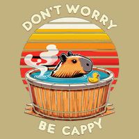 Capybara DonT Worry Be Cappy Mousepad