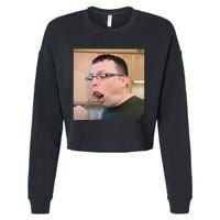 Come Dine With Me Whisk Incident Funny Meme Cropped Pullover Crew