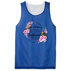 Christian Don't Worry About Tomorrow Bible Verse Religious Funny Gift Mesh Reversible Basketball Jersey Tank