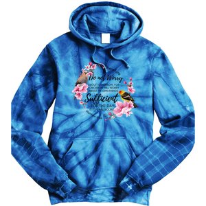 Christian Don't Worry About Tomorrow Bible Verse Religious Funny Gift Tie Dye Hoodie