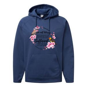 Christian Don't Worry About Tomorrow Bible Verse Religious Funny Gift Performance Fleece Hoodie