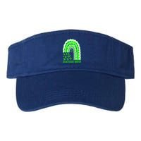 Celiac Disease Warrior Gluten Free Green Ribbon Rainbow Gift Valucap Bio-Washed Visor