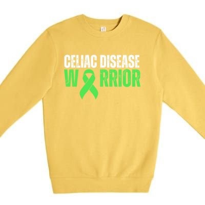 Celiac Disease Warrior Support And Awareness Glutenfree Gift Premium Crewneck Sweatshirt