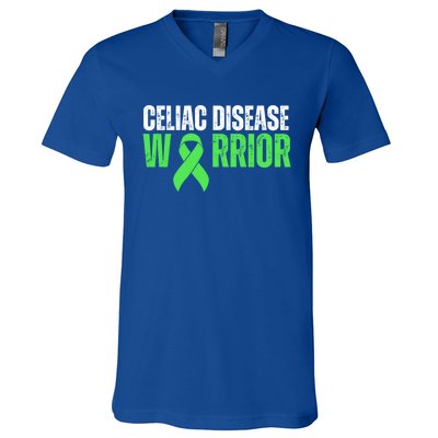 Celiac Disease Warrior Support And Awareness Glutenfree Gift V-Neck T-Shirt