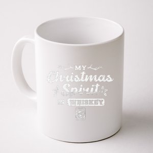 Christmas Drinking Whiskey Is My Christmas Spirit Xmas Coffee Mug