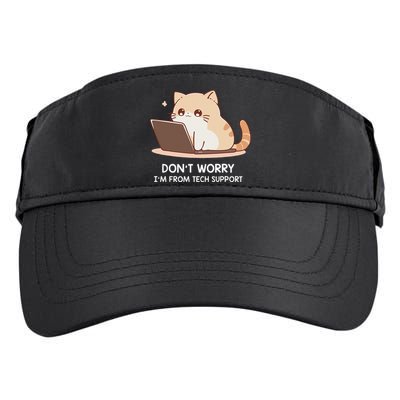 Cat DonT Worry IM From Tech Support Adult Drive Performance Visor