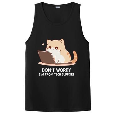 Cat DonT Worry IM From Tech Support PosiCharge Competitor Tank