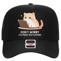 Cat DonT Worry IM From Tech Support Trucker Hat