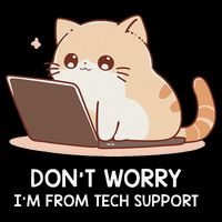 Cat DonT Worry IM From Tech Support Wool Snapback Cap