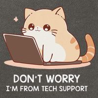 Cat DonT Worry IM From Tech Support Cotton Canvas Backpack