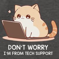 Cat DonT Worry IM From Tech Support Vector Backpack