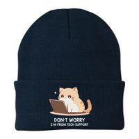 Cat DonT Worry IM From Tech Support Beanie