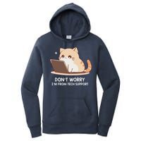 Cat DonT Worry IM From Tech Support Women's Pullover Hoodie