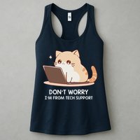 Cat DonT Worry IM From Tech Support Womens Tank Top