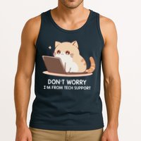Cat DonT Worry IM From Tech Support Tank Top