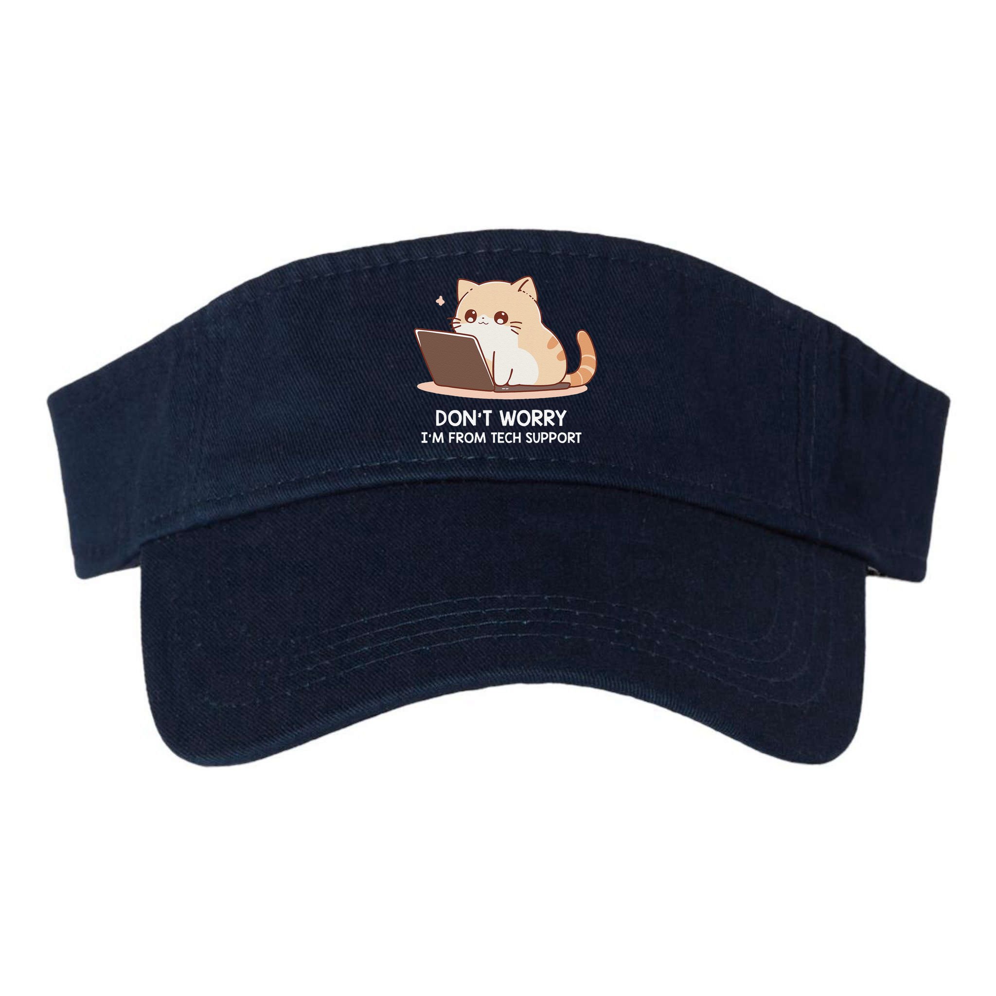 Cat DonT Worry IM From Tech Support Visor