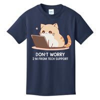 Cat DonT Worry IM From Tech Support Kids T-Shirt