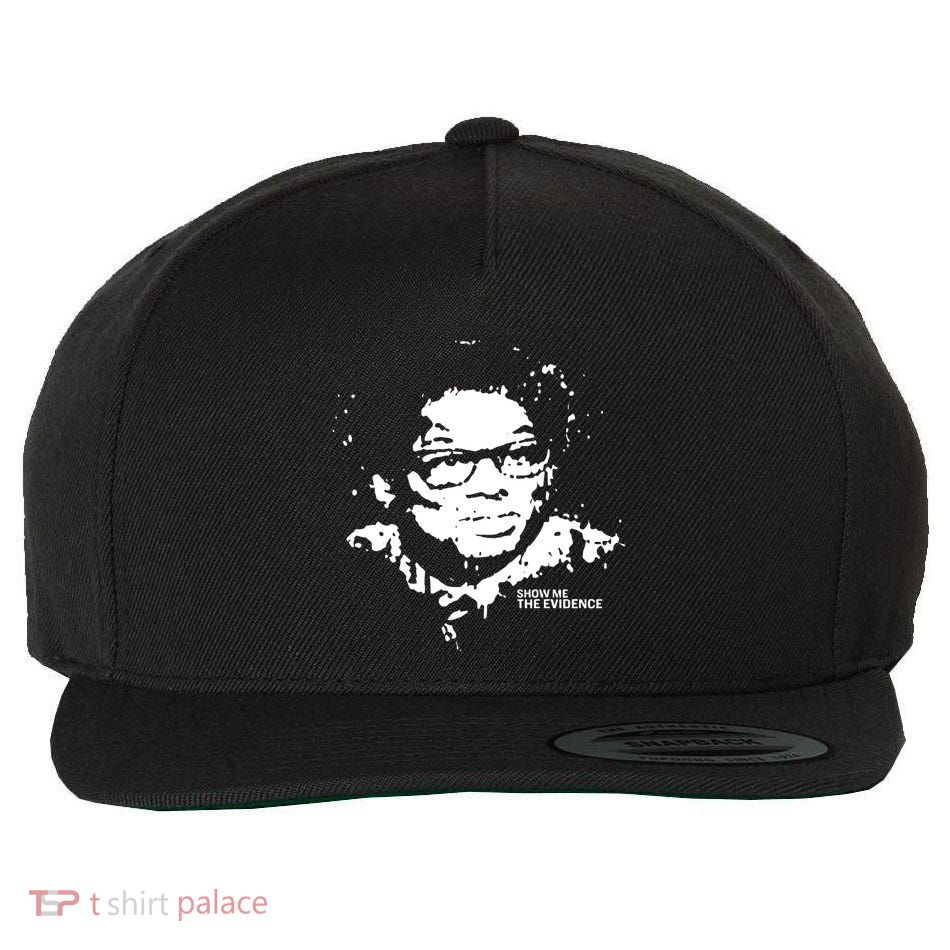 Clifton Duncan Wearing Thomas Sowell Show Me The Evidence Wool Snapback Cap
