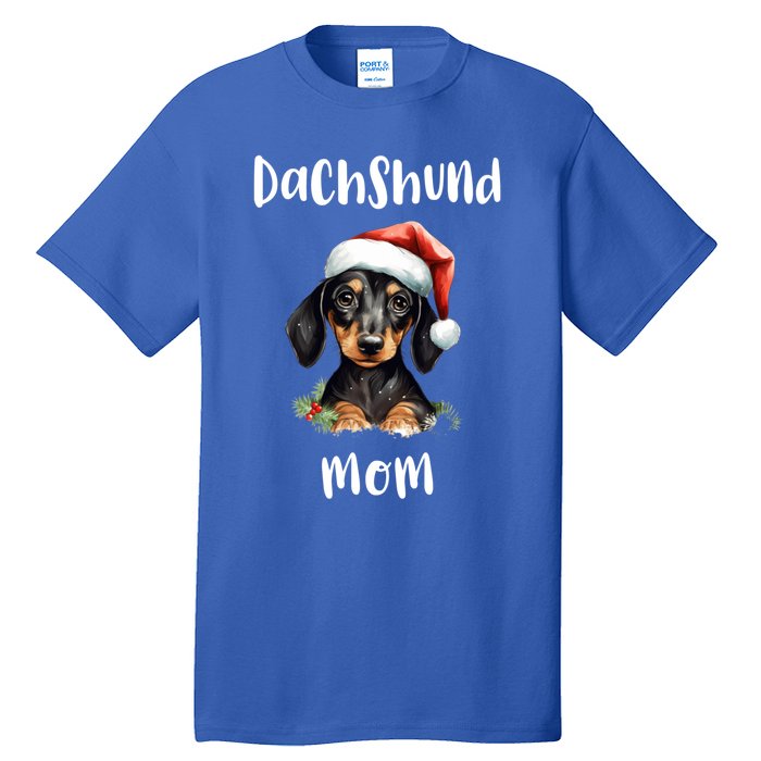 Christmas Dachshund Weenie Mama Vintage Santa Gift Tall T-Shirt