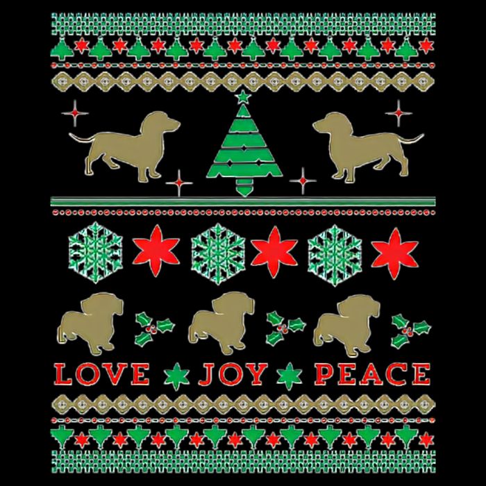 Cute Dachshund Wiener Dog Ugly Christmas Impact Tech Backpack