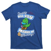 Cute Dino Wedding Offer Daddy Will You Marry My Mommy Gift T-Shirt