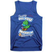 Cute Dino Wedding Offer Daddy Will You Marry My Mommy Gift Tank Top