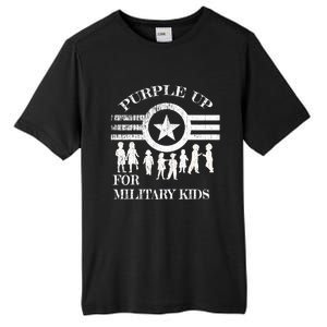 Cool Distressed Wear Purple Military Children Tall Fusion ChromaSoft Performance T-Shirt