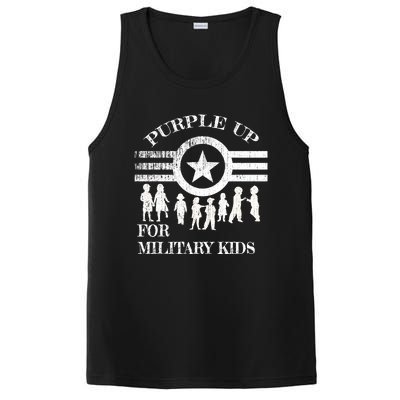 Cool Distressed Wear Purple Military Children PosiCharge Competitor Tank