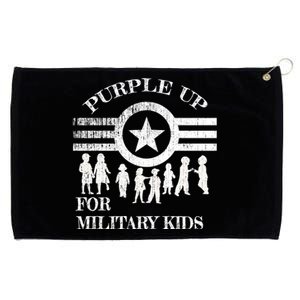 Cool Distressed Wear Purple Military Children Grommeted Golf Towel