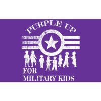 Cool Distressed Wear Purple Military Children Bumper Sticker