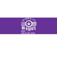 Cool Distressed Wear Purple Military Children Bumper Sticker