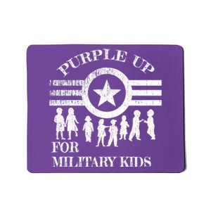 Cool Distressed Wear Purple Military Children Mousepad